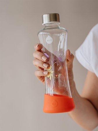Equa FlowerHead glass water bottle