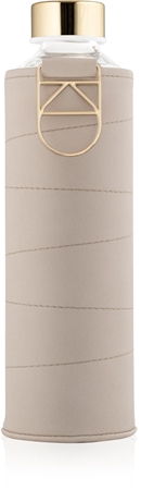Equa Mismatch bottiglia d'acqua in vetro + involucro in similpelle