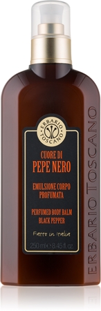 Erbario Toscano Cuore di Pepe Nero parfémovaný balzám na tělo pro muže