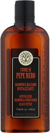Erbario Toscano Cuore di Pepe Nero champú y acondicionador 2 en 1 para hombre
