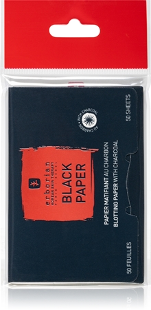 Erborian Black Charcoal Blotting Papers with activated charcoal