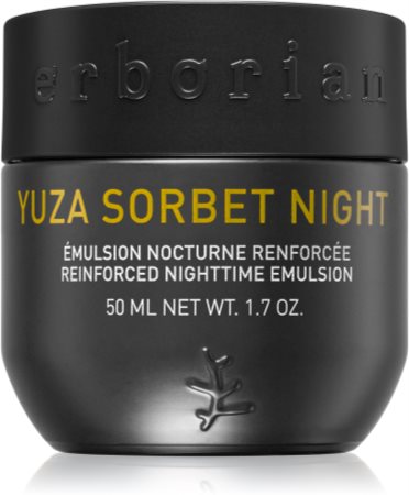 Erborian Yuza Sorbet emulsão iluminadora de noite para refirmação de pele