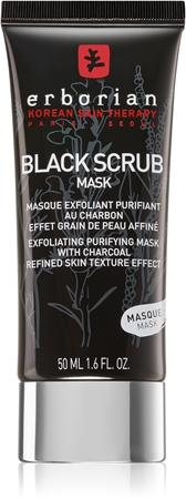 Erborian Black Charcoal reinigende Exfoliationsmaske für das Gesicht