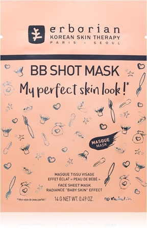 Erborian BB Shot Mask maseczka w płachcie o działaniu rozjaśniającym