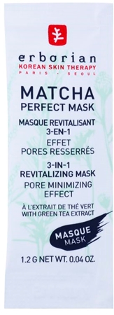 Erborian Detox Matcha Perfect Mask mascarilla revitalizante para suavizar los poros 3 en 1