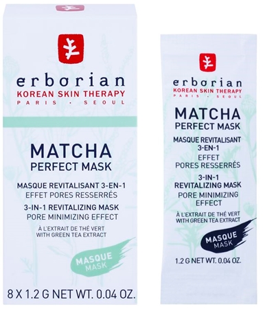 Erborian Detox Matcha Perfect Mask mascarilla revitalizante para suavizar los poros 3 en 1