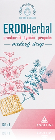 ERDOHerbal medový sirup sirup pro normální funkci dýchacího systému