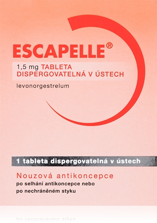 Escapelle Escapelle 1,5mg dispergovatelná v ústech tableta nouzové antikoncepce
