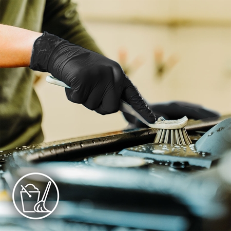 Espeon Nitril Ideal3 Black nitrile powder-free gloves