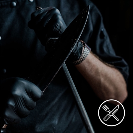 Espeon Nitril Ideal3 Black nitrile powder-free gloves