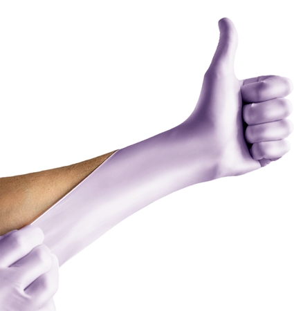 Espeon Nitril Sparkle Pearlescent Violet gants non poudrés en nitrile