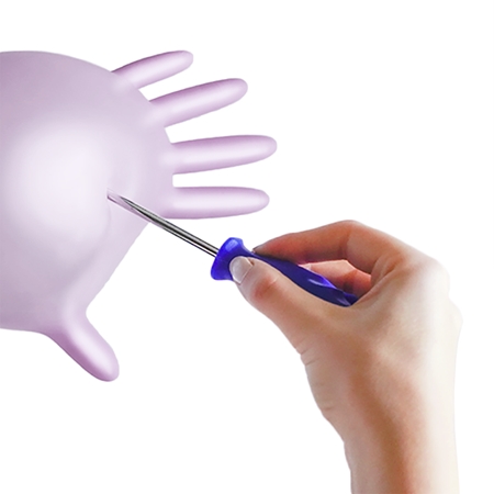 Espeon Nitril Sparkle Pearlescent Violet gants non poudrés en nitrile