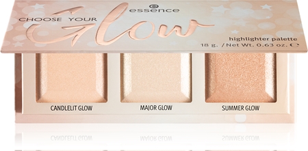 essence Choose Your Glow palette di illuminanti