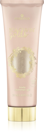 essence The Glowing Golds gel de corp cu particule stralucitoare