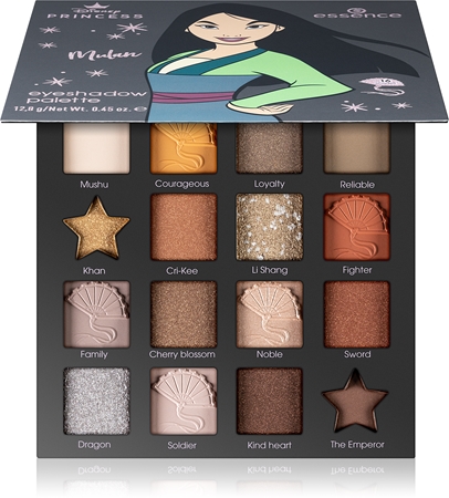 essence Disney Princess Mulan paletă cu farduri de ochi
