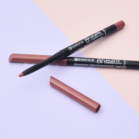 essence 8h Matte Comfort Matte Lip Liner with sharpener