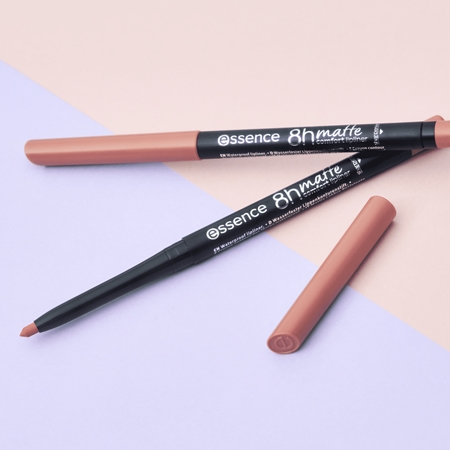 essence 8h Matte Comfort Matte Lip Liner with sharpener