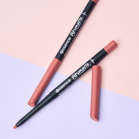 essence 8h Matte Comfort matná tužka na rty s ořezávátkem