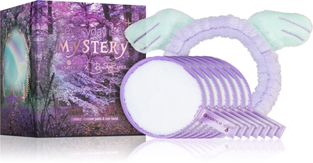 essence Beauty Benzz Everyday is a MYSTERY set za odstranjevanje ličil s spa naglavnim trakom