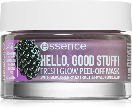 Essence Hello, Good Stuff! Blackberry & Hyaluronic Acid masque peel-off rafraîchissant