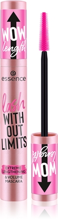 essence lash WITHOUT LIMITS objemová a prodlužující řasenka