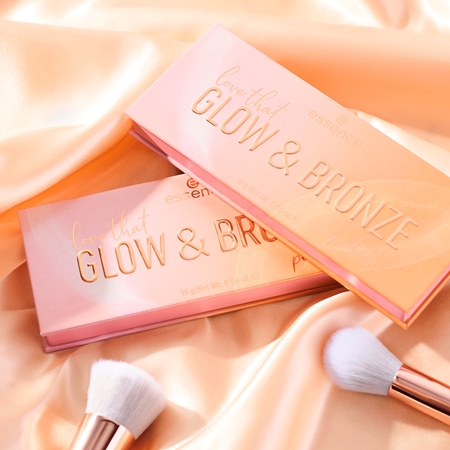 essence love that GLOW & BRONZE palette contouring