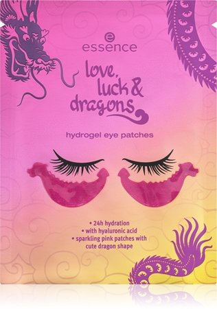 essence love, luck & dragons hydrogelová maska na oční okolí