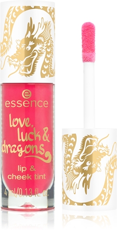 essence love, luck & dragons tónovací balzám na rty a tváře
