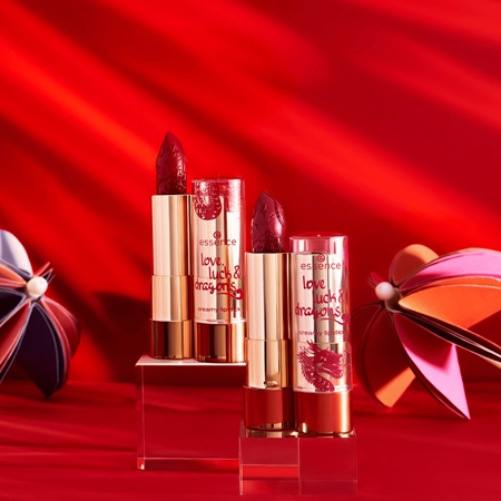 essence love, luck & dragons creamy lipstick