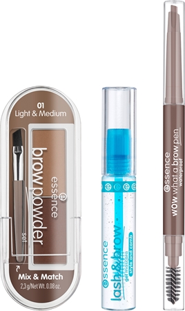 essence easy & WOW confezione regalo per sopracciglia colore Light