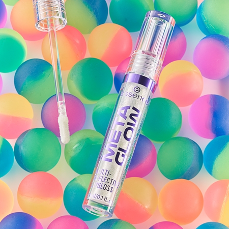 essence META GLOW MULTI-REFLECTIVE lesk na rty s holografickým efektem