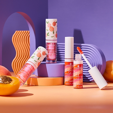 essence got a crush on apricots lip gloss brilhante