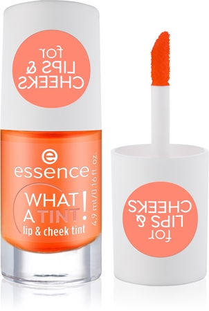 essence WHAT A TINT! tekutá tvářenka a lesk na rty