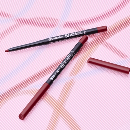 essence 8h Matte Comfort crayon à lèvres fini mat avec taille-crayon