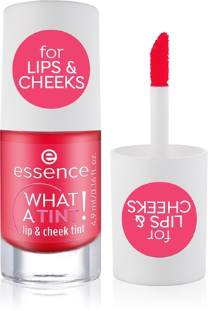 essence WHAT A TINT! Vedel põsepuna ja huuleläige