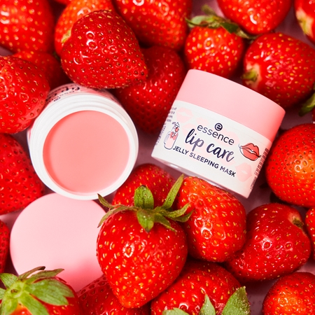 essence lip care drėkinamoji lūpų kaukė naktinė priemonė