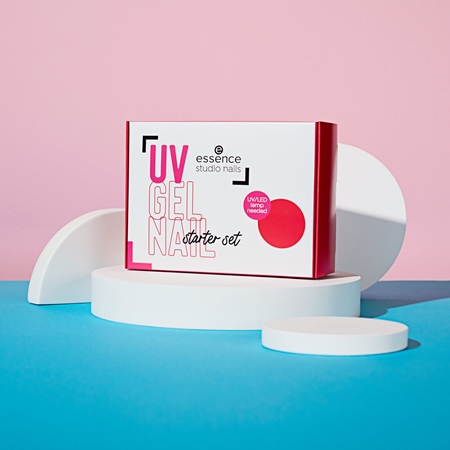 essence studio nails UV GEL NAIL nagu laku komplekts ar UV/LED lampas lietošanu