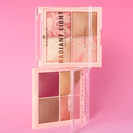 essence Radiant Light παλέτα highlighters και ρουζ
