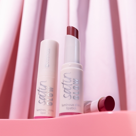 essence satin GLOW Creamy Lipstick With Satin Finish