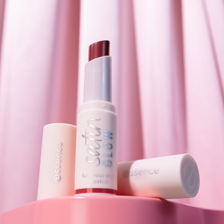essence satin GLOW Creamy Lipstick With Satin Finish