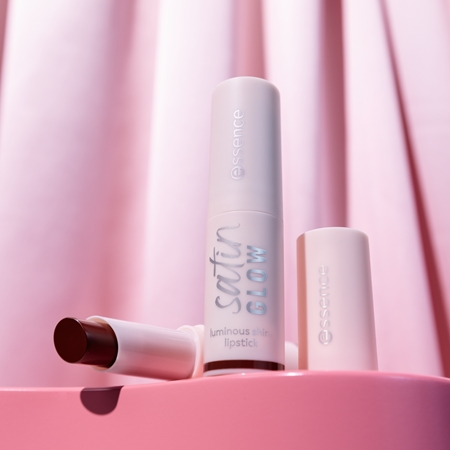 essence satin GLOW Creamy Lipstick With Satin Finish