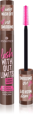 essence lash WITHOUT LIMITS TUBING Volumising and Lengthening Mascara