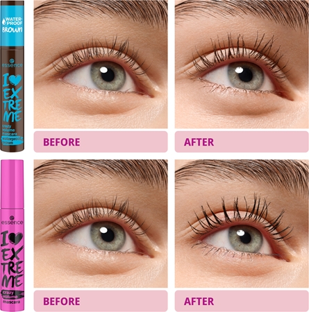 essence I LOVE EXTREME crazy volume voděodolná řasenka pro objem