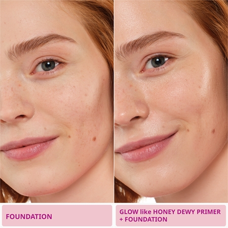 essence glow like HONEY Brightening Makeup Primer with gel consistency