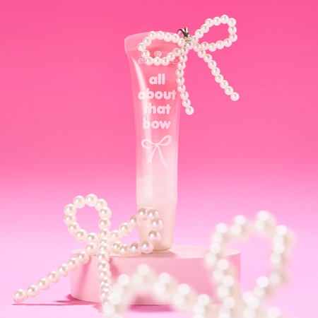 essence All About That Bow Lip Gloss with peptides