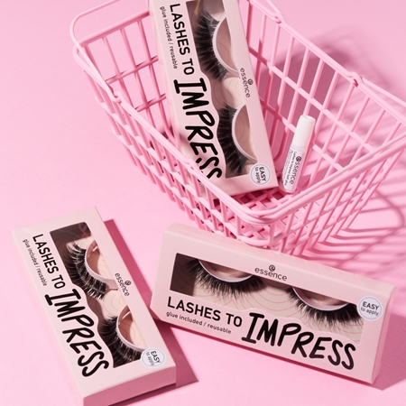 essence LASHES TO IMPRESS False Eyelashes for volume and thickening of eyelashes