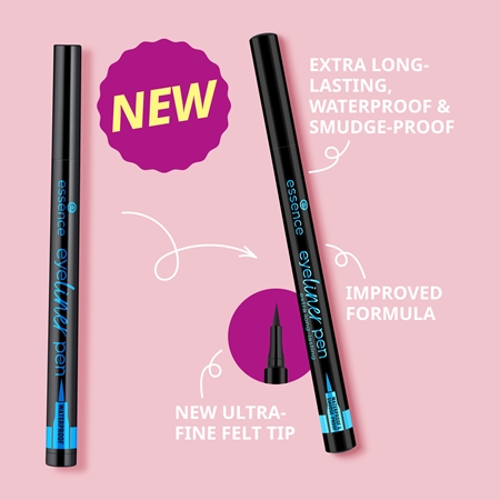 essence Eyeliner Pen präziser wasserbeständiger Liner für einen langanhaltenden Effekt