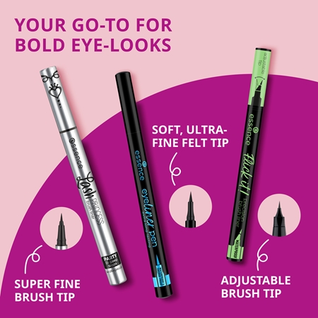 essence Eyeliner Pen präziser wasserbeständiger Liner für einen langanhaltenden Effekt