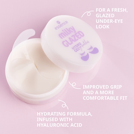 essence milky GLAZED coussinets en hydrogel contour des yeux