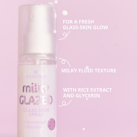 essence milky GLAZED spray visage hydratant à effet éclaircissant